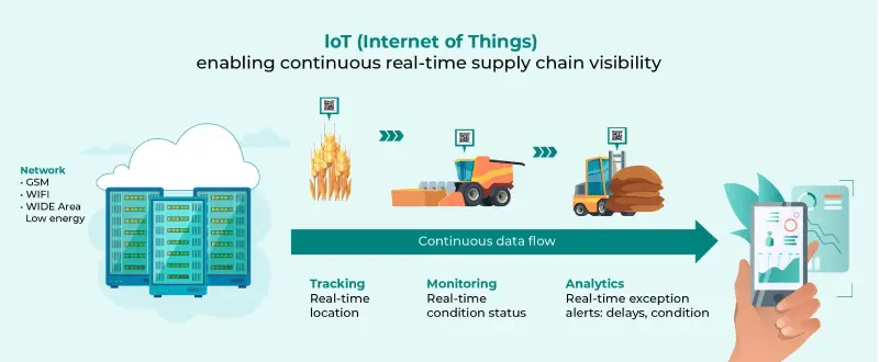 How does IoT Network Fit Safety Food Supply Chain?