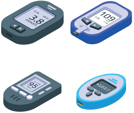 Glucose meter by different brand and model
